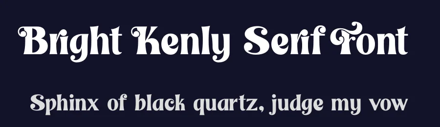 Bright Kenly Serif Font by timelesstype.co — Serif Font — thumbnail 2