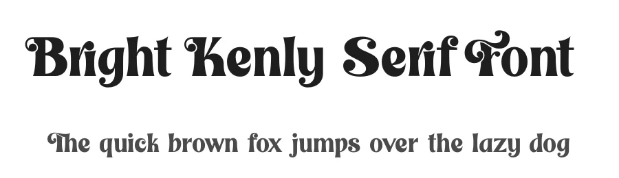 Bright Kenly Serif Font by timelesstype.co — Serif Font