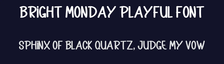 Bright Monday Playful Font by inermediaSTUDIO — Display Font — thumbnail 2