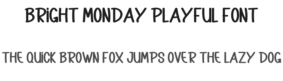 Bright Monday Playful Font by inermediaSTUDIO — Display Font