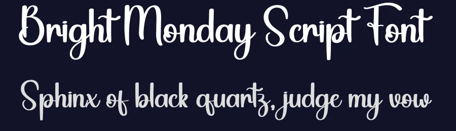 Bright Monday Script Font by andikastudio — Script Handwritten Font — thumbnail 2