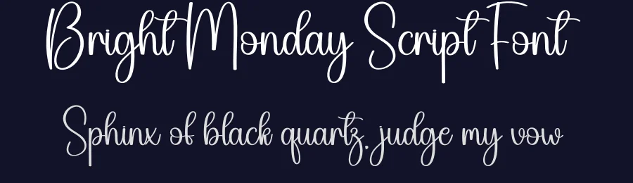 Bright Monday Script Font by creativeletter — Script Handwritten Font — thumbnail 2