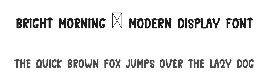Bright Morning – Modern Display Font by freshtypeink — Display Font