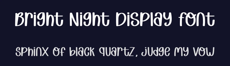 Bright Night Display Font by Craftedtype — Decorative Font — thumbnail 2