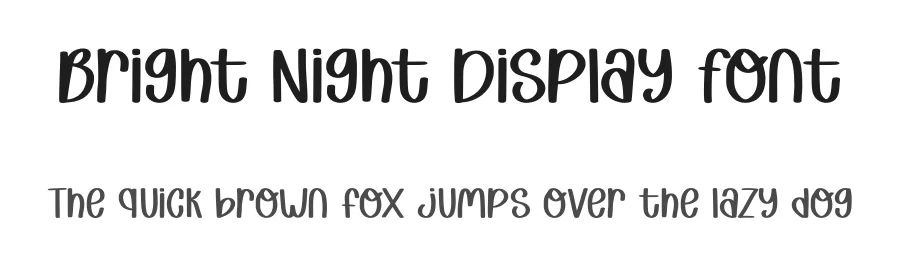 Bright Night Display Font by Craftedtype — Decorative Font