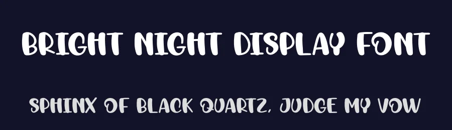 Bright Night Display Font by creativeletter — Display Font — thumbnail 2