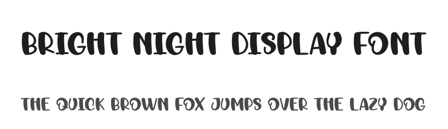 Bright Night Display Font by creativeletter — Display Font