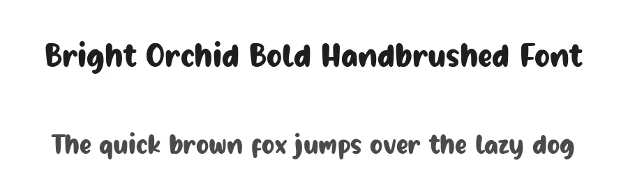 Bright Orchid Bold Handbrushed Font by balpirick — Script Handwritten Font