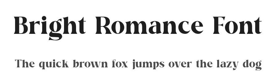 Bright Romance Font by zafira.type — Serif Font