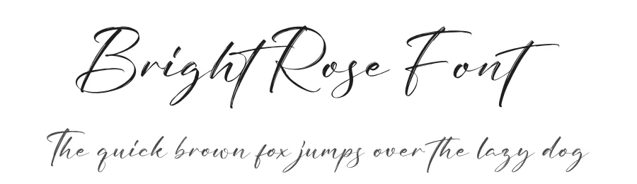 Bright Rose Font by glorytype — Script Handwritten Font