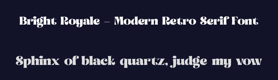 Bright Royale – Modern Retro Serif Font by timelesstype.co — Display Font — thumbnail 2