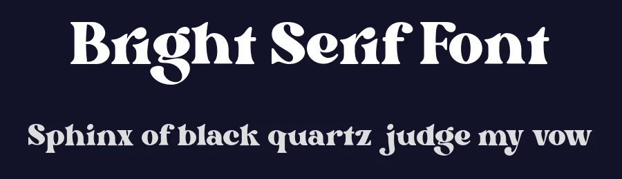 Bright Serif Font by Dharmas Studio — Serif Font — thumbnail 2