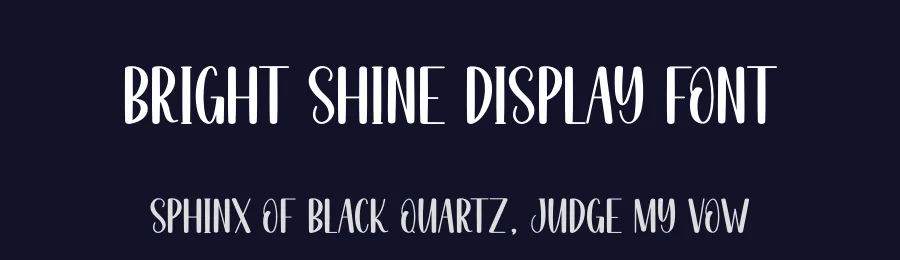 Bright Shine Display Font by creativeletter — Display Font — thumbnail 2