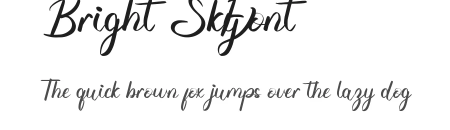 Bright Sky Font by edricstudio — Script Handwritten Font