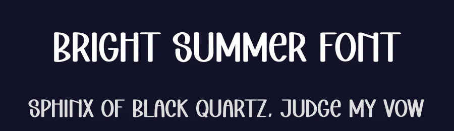 Bright Summer Font by creativeletter — Display Font — thumbnail 2