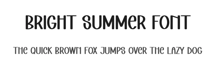Bright Summer Font by creativeletter — Display Font