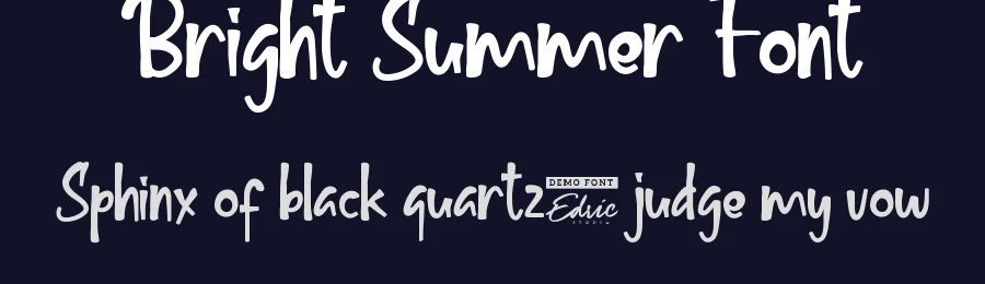 Bright Summer Font by edricstudio — Display Font — thumbnail 2