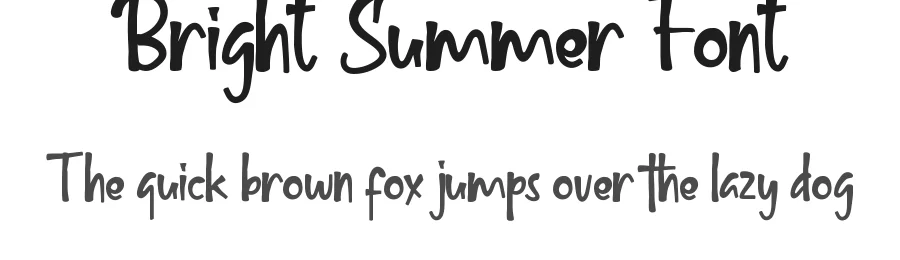 Bright Summer Font by edricstudio — Display Font