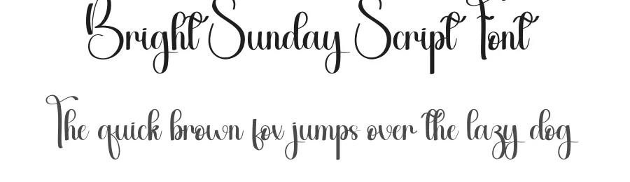 Bright Sunday Script Font by andikastudio — Script Handwritten Font