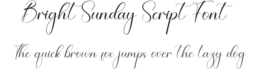 Bright Sunday Script Font by creativeletter — Script Handwritten Font