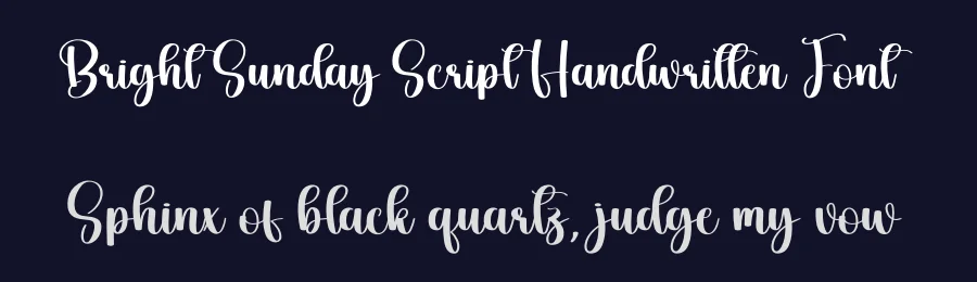 Bright Sunday Script Handwritten Font by creativeletter — Script Handwritten Font — thumbnail 2