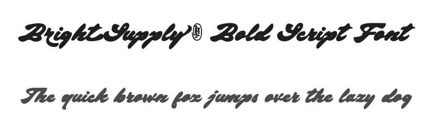 Bright Supply – Bold Script Font by zarmatype — Display Font