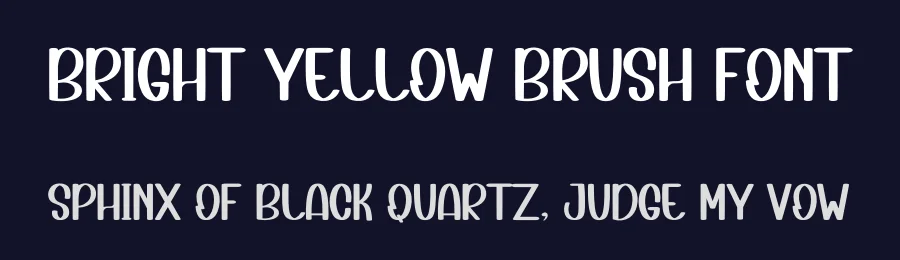 Bright Yellow Brush Font by inermediaSTUDIO — Display Font — thumbnail 2