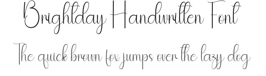 Brightday Handwritten Font by andikastudio — Script Handwritten Font