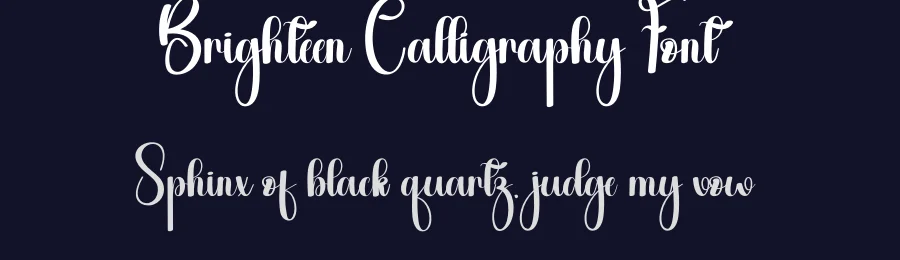 Brighteen Calligraphy Font by andikastudio — Script Handwritten Font — thumbnail 2
