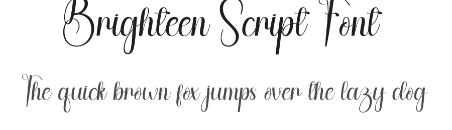 Brighteen Script Font by andikastudio — Script Handwritten Font