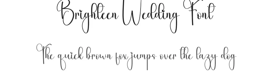 Brighteen Wedding Font by andikastudio — Script Handwritten Font