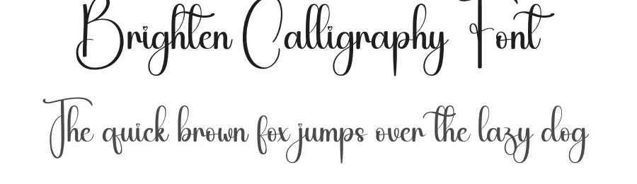 Brighten Calligraphy Font by andikastudio — Script Handwritten Font