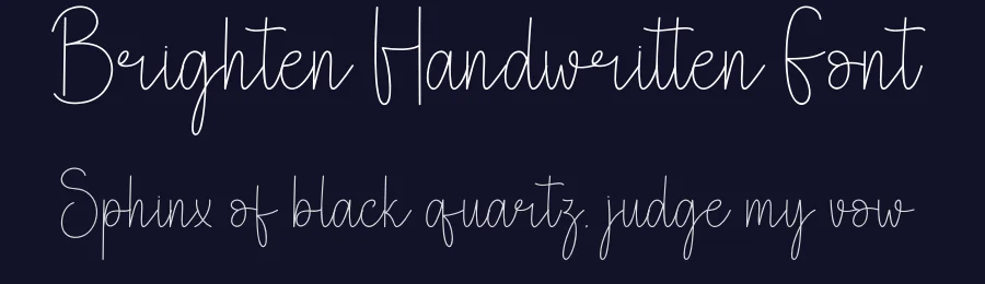 Brighten Handwritten Font by andikastudio — Script Handwritten Font — thumbnail 2