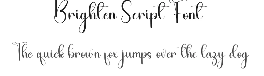 Brighten Script Font by andikastudio — Script Handwritten Font