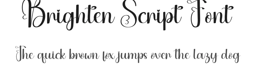 Brighten Script Font by andikastudio — Script Handwritten Font