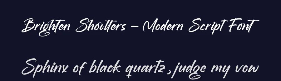 Brighten Shootters – Modern Script Font by letterenastudios — Script Handwritten Font — thumbnail 2