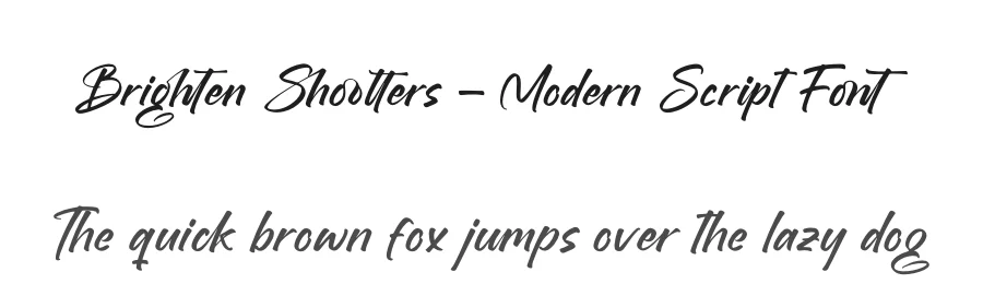Brighten Shootters – Modern Script Font by letterenastudios — Script Handwritten Font