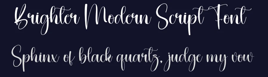 Brighter Modern Script Font by creativeletter — Script Handwritten Font — thumbnail 2
