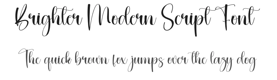 Brighter Modern Script Font by creativeletter — Script Handwritten Font