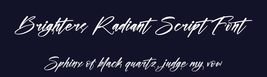Brighters Radiant Script Font by Operatype.Co — Script Handwritten Font — thumbnail 2