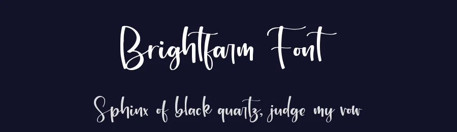 Brightfarm Font by qwrtype — Script Handwritten Font — thumbnail 2