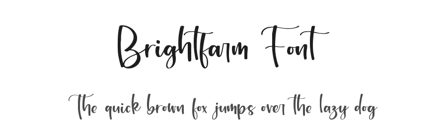 Brightfarm Font by qwrtype — Script Handwritten Font