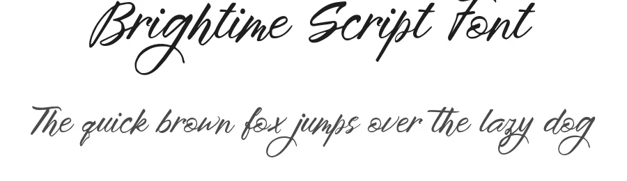 Brightime Script Font by stripesstudio — Script Handwritten Font