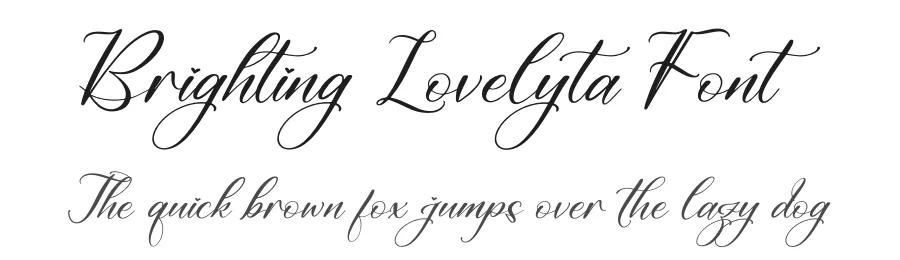 Brighting Lovelyta Font by letterfabric — Script Handwritten Font