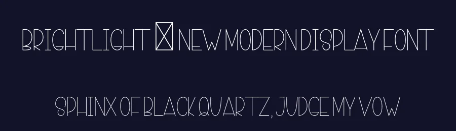 BrightLight – New Modern Display Font by freshtypeink — Display Font — thumbnail 2