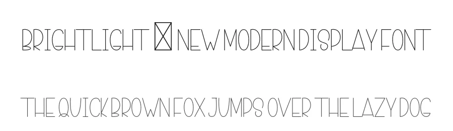 BrightLight – New Modern Display Font by freshtypeink — Display Font