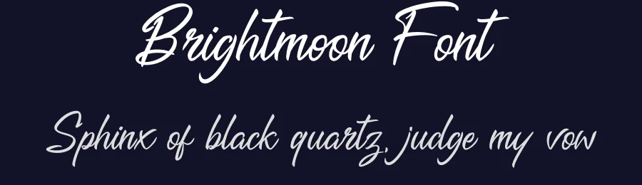 Brightmoon Font by Letterutha — Script Handwritten Font — thumbnail 2