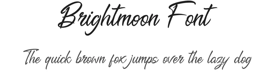 Brightmoon Font by Letterutha β Script Handwritten Font