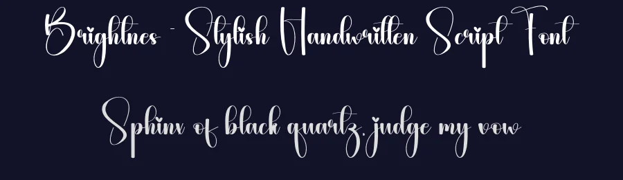 Brightnes – Stylish Handwritten Script Font by andikastudio — Script Handwritten Font — thumbnail 2