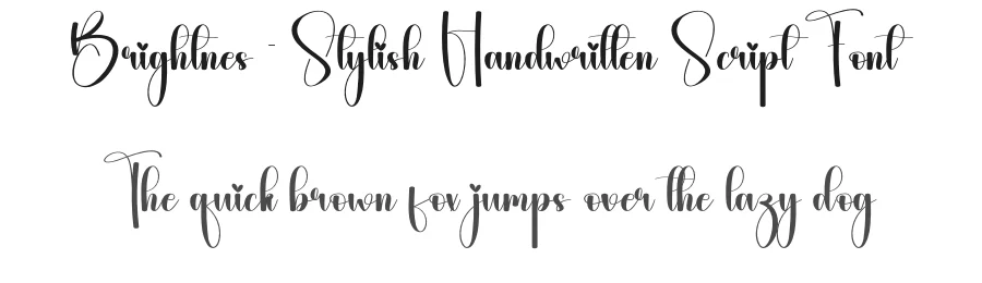 Brightnes – Stylish Handwritten Script Font by andikastudio — Script Handwritten Font